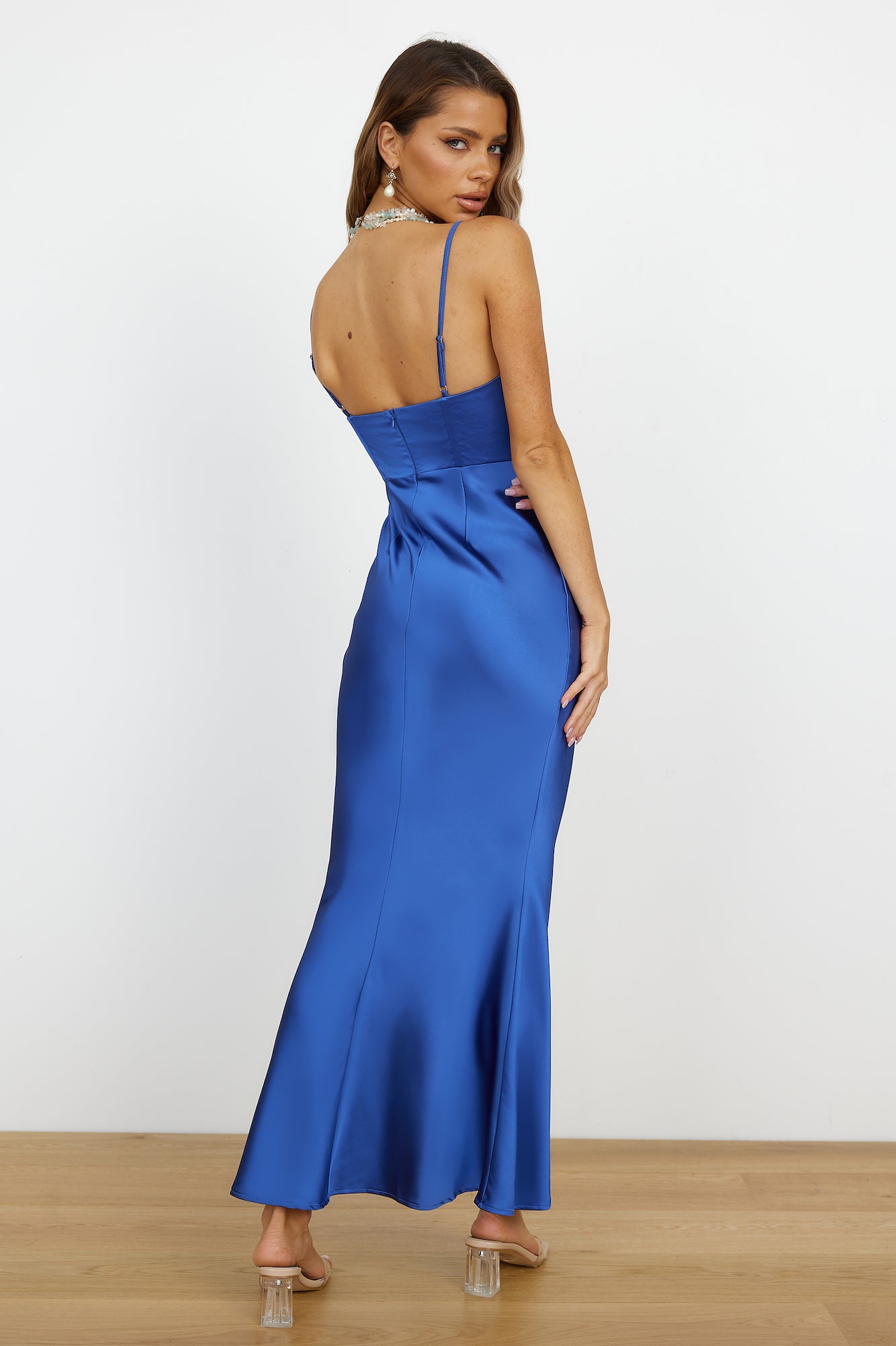 Lucky Moments Maxi Dress Blue-Seaa Fashion