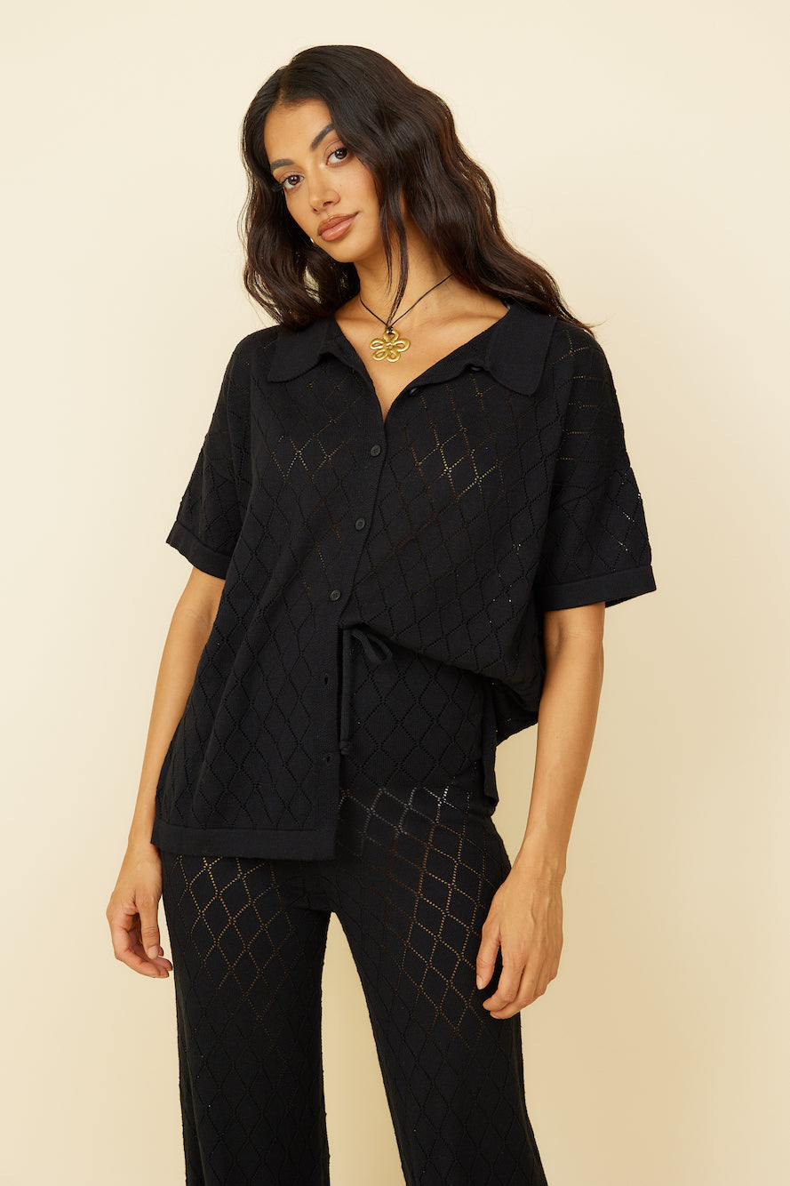 Angel Face Top Black-Seaa Fashion