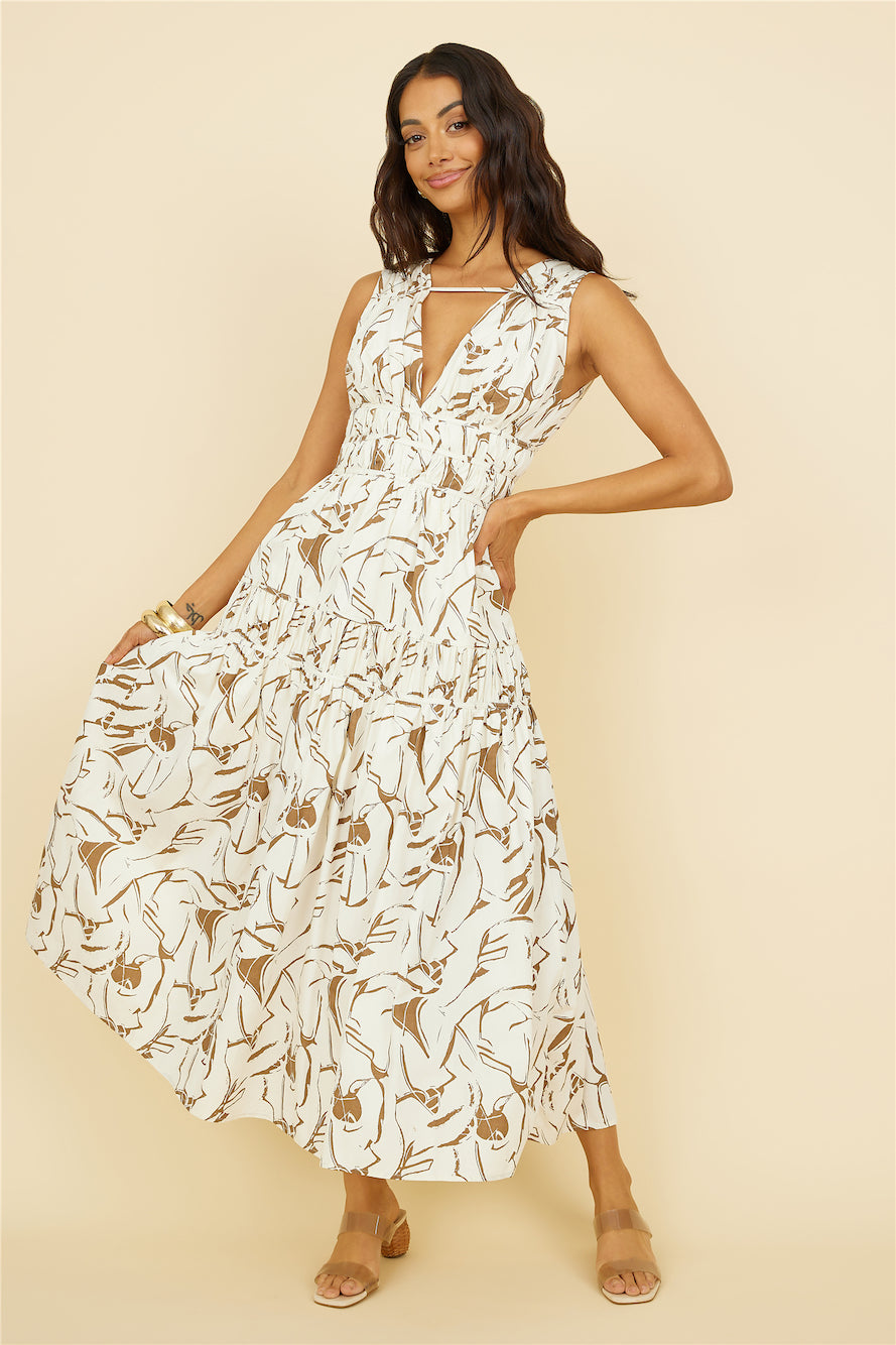 Through the Trees Maxi Dress White-Seaa Fashion