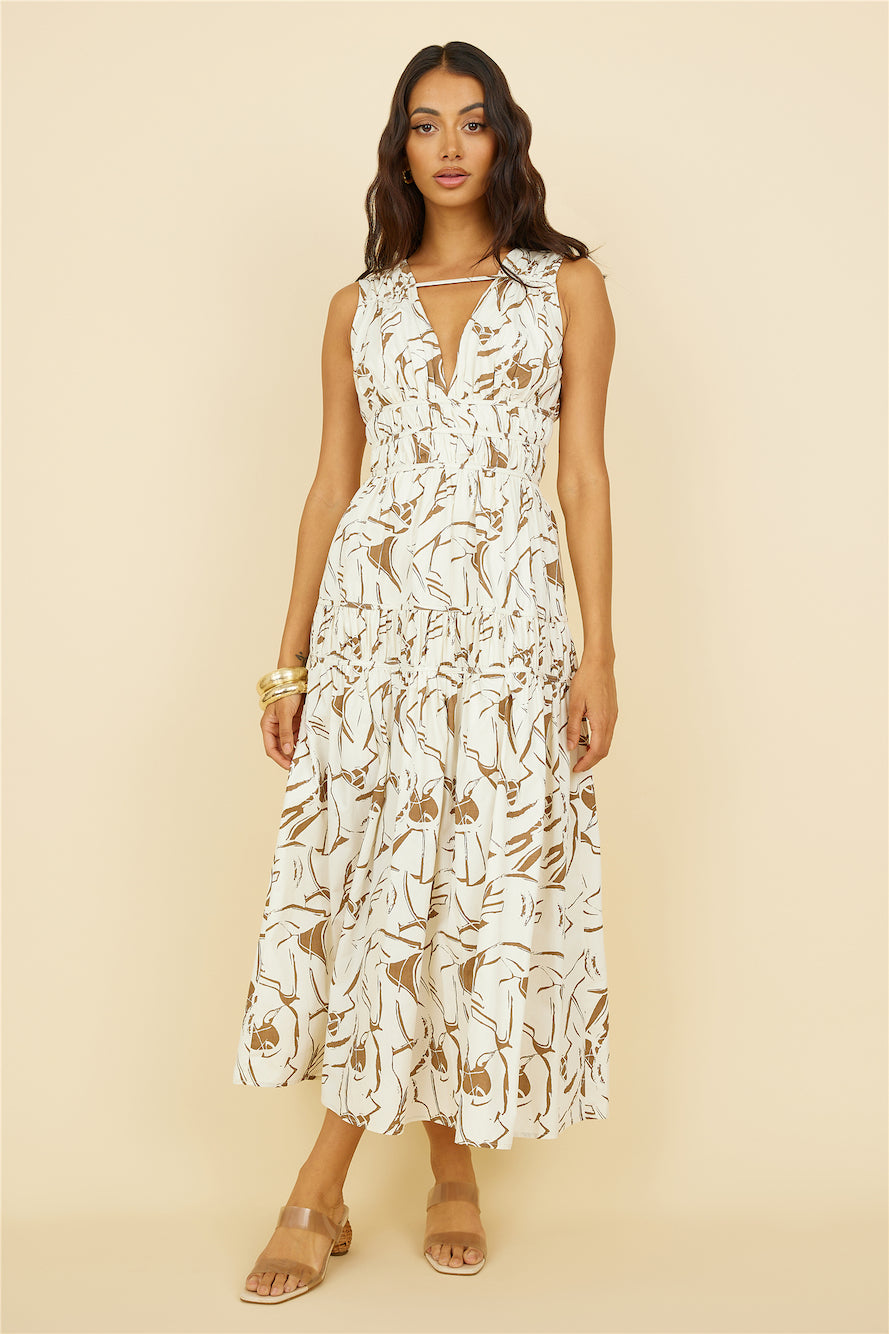 Through the Trees Maxi Dress White-Seaa Fashion