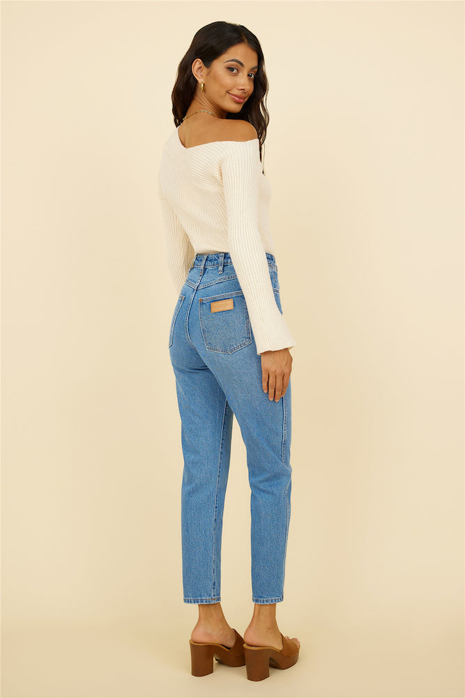 WRANGLER Drew Mom Jean Blue Revival-Seaa Fashion
