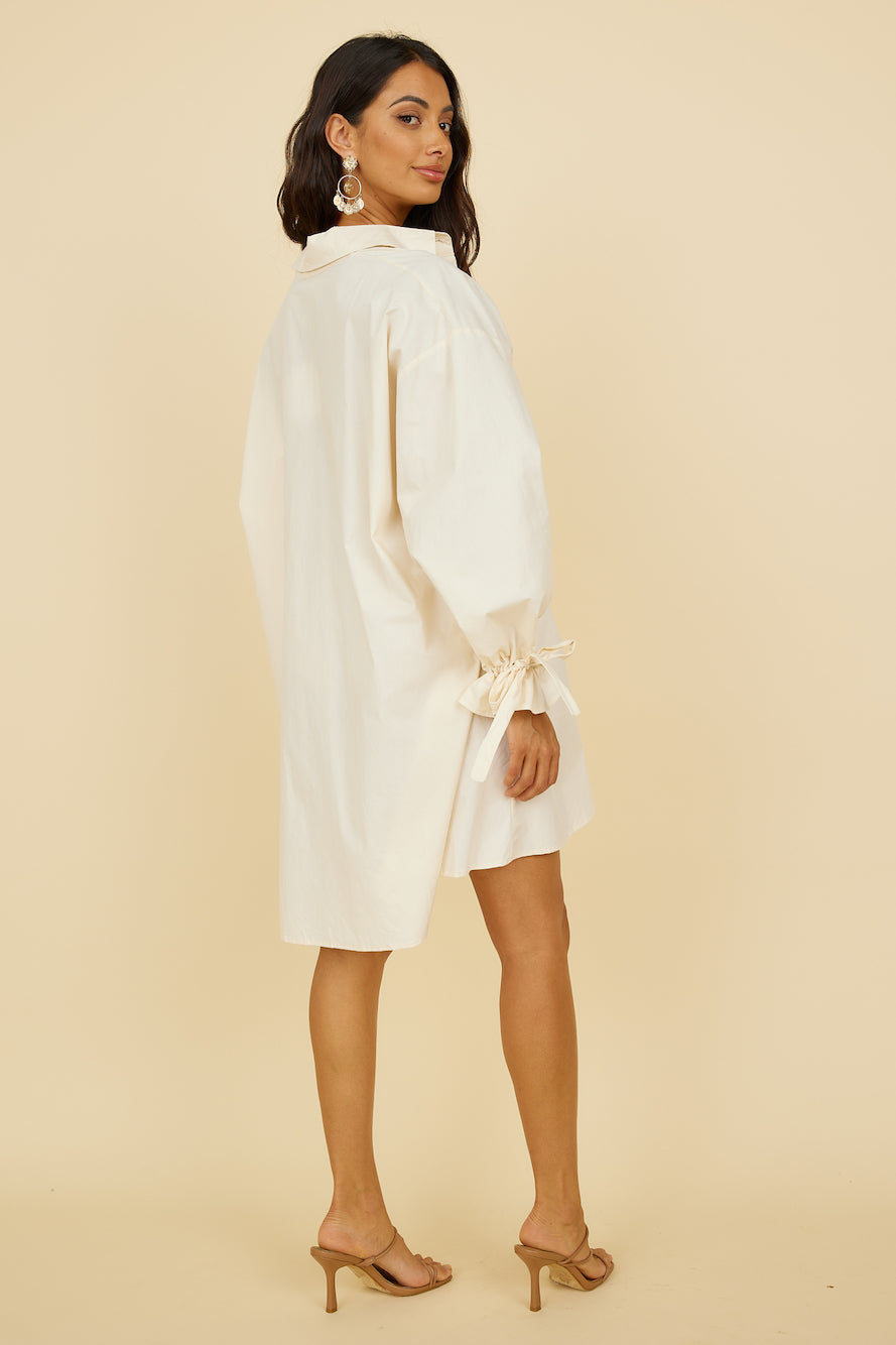 Lovely Days Mini Dress Cream-Seaa Fashion