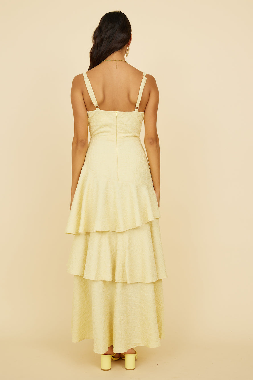 Oh Sunflower Dreams Maxi Dress Yellow-Seaa Fashion