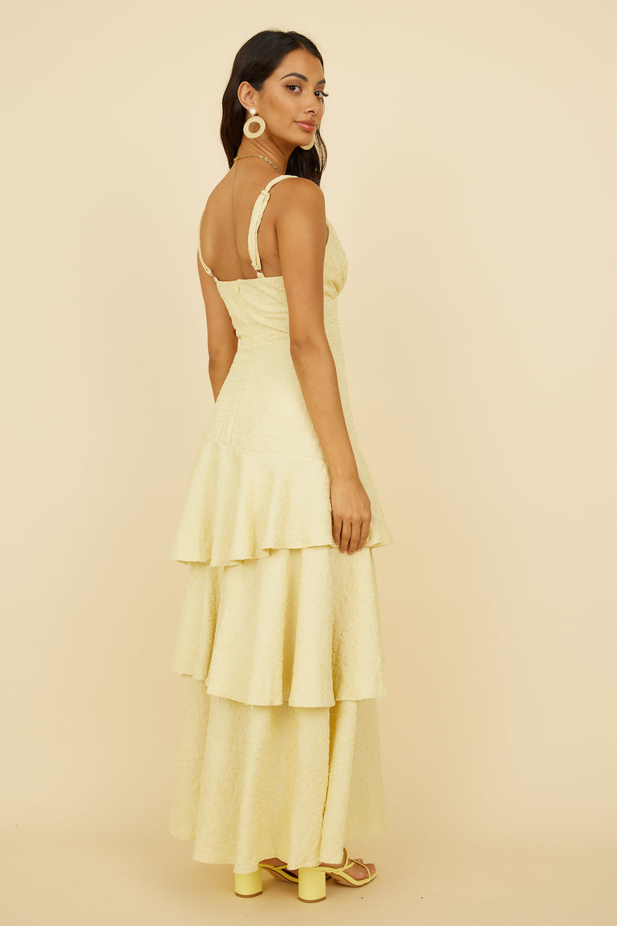 Oh Sunflower Dreams Maxi Dress Yellow-Seaa Fashion