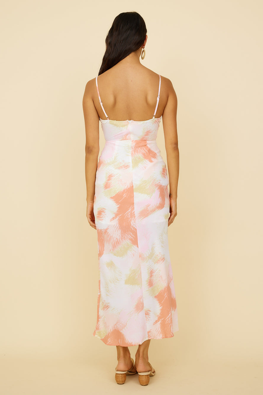 Escape To Paradise Maxi Dress Pink-Seaa Fashion