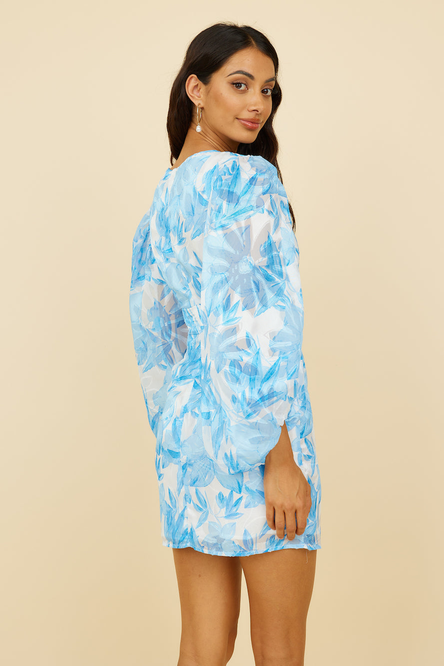 Kiss Kiss Dress Blue-Seaa Fashion