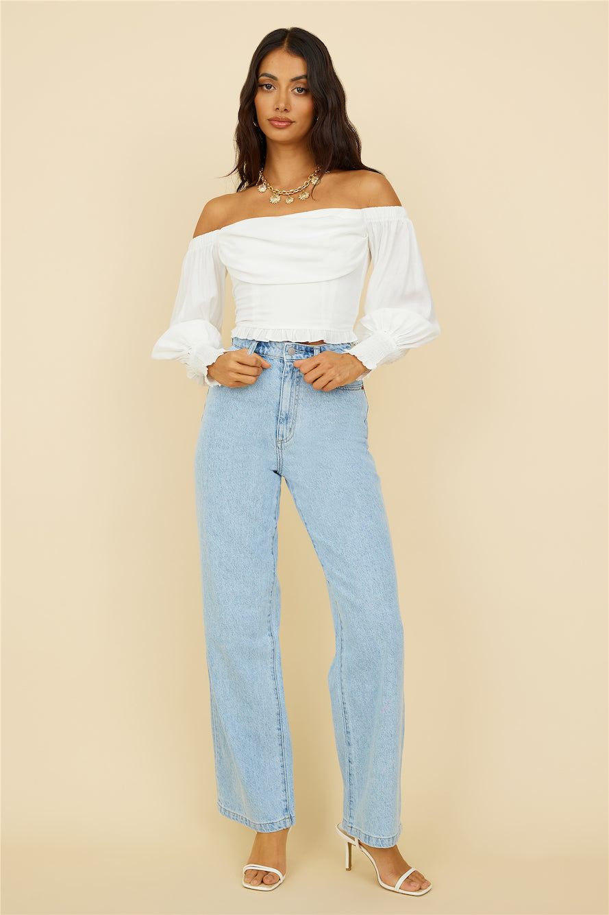 RIDERS BY LEE Hi Wide Leg Blue Essence-Seaa Fashion