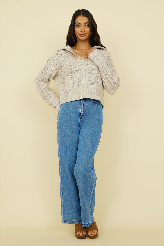 ABRAND A 94' High & Wide Jean Mid blue-Seaa Fashion