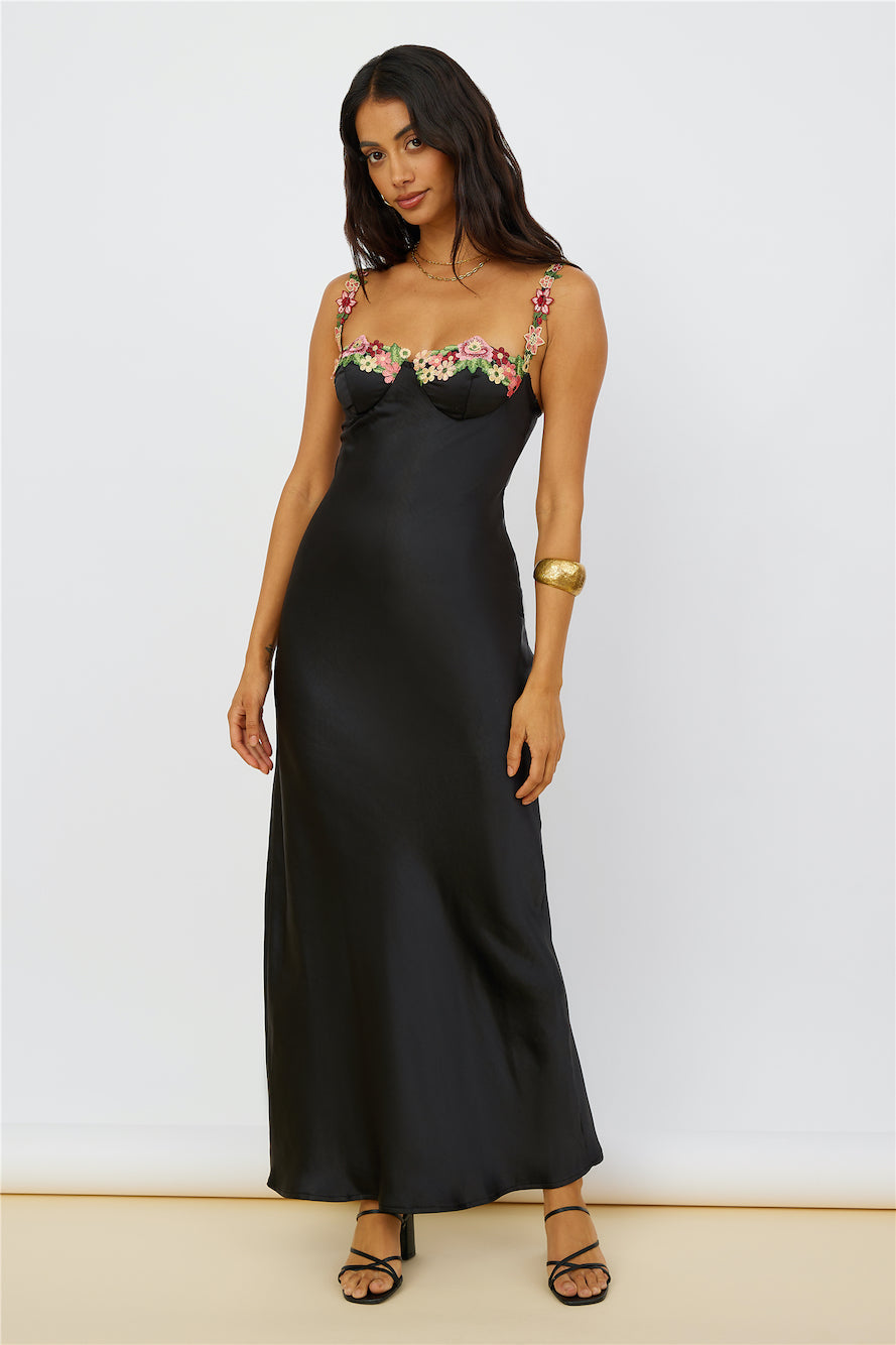 Magnetic Forces Maxi Dress Black-Seaa Fashion