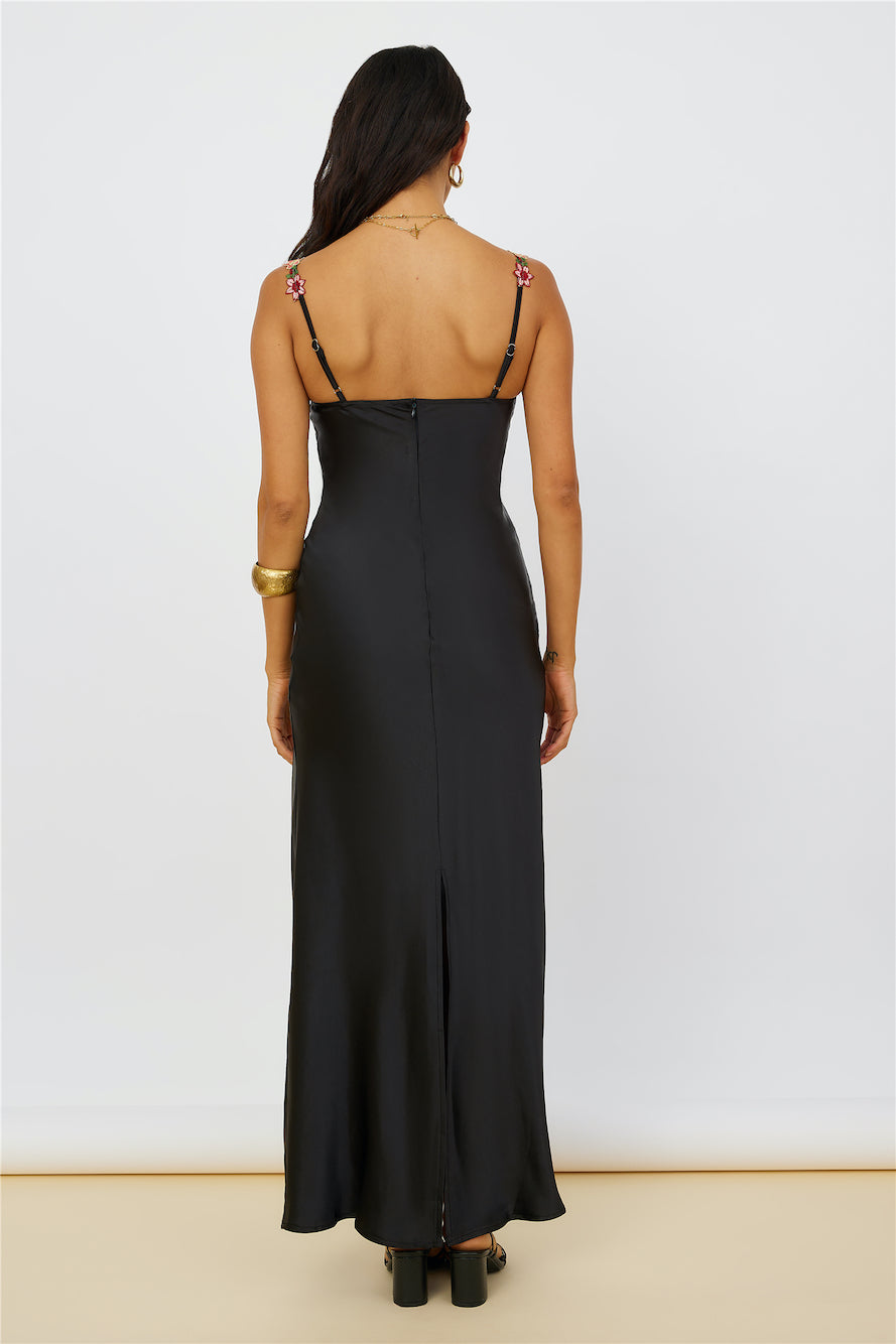 Magnetic Forces Maxi Dress Black-Seaa Fashion