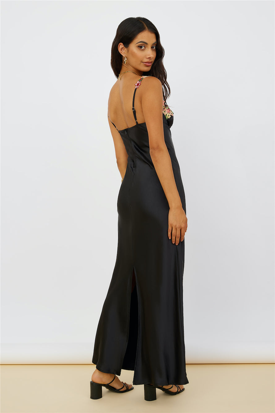 Magnetic Forces Maxi Dress Black-Seaa Fashion