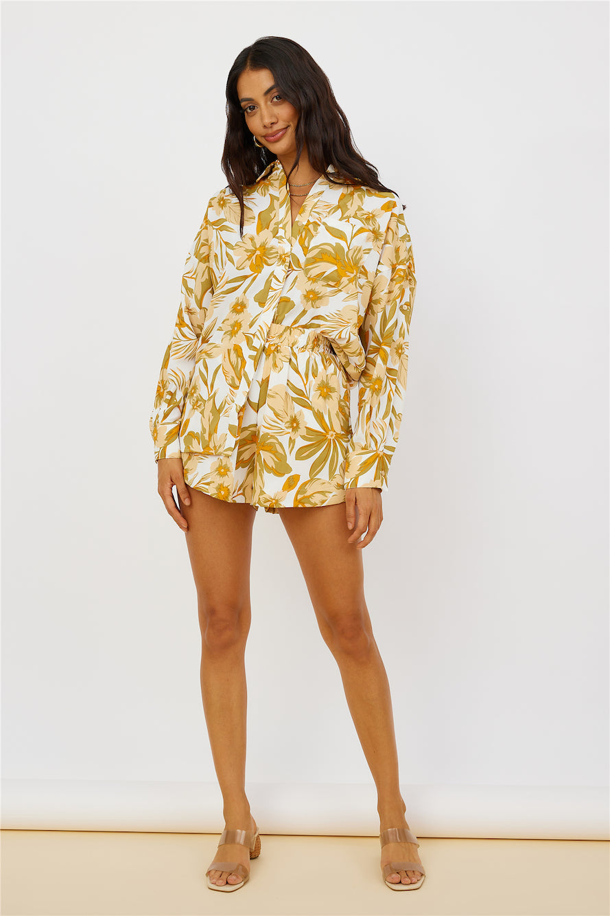 Summer Sweethearts Shirt Yellow-Seaa Fashion