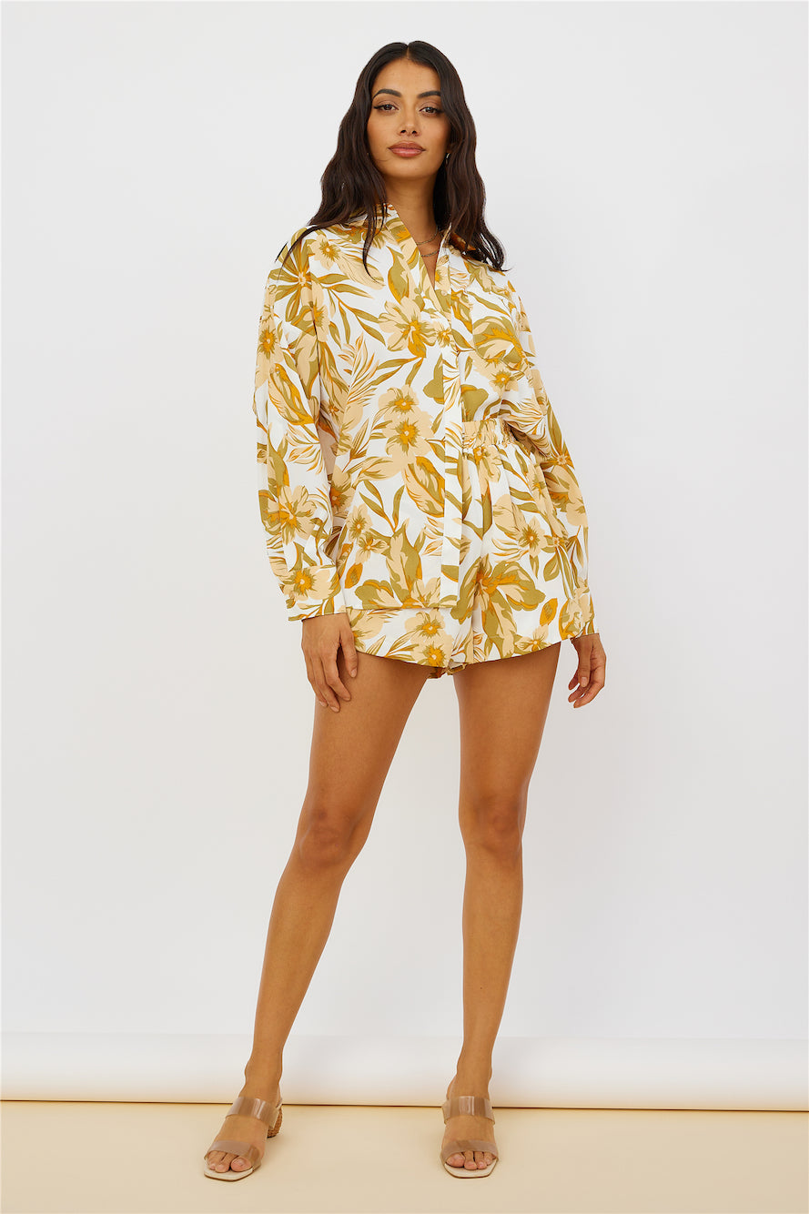 Summer Sweethearts Shirt Yellow-Seaa Fashion