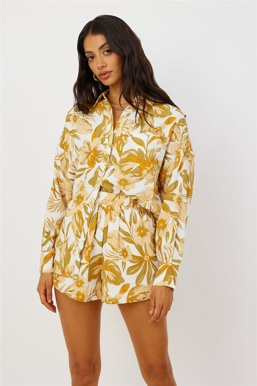 Summer Sweethearts Shirt Yellow-Seaa Fashion