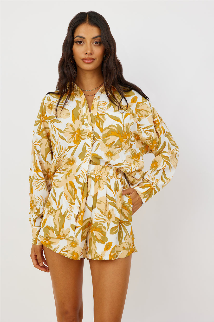 Summer Sweethearts Shirt Yellow-Seaa Fashion