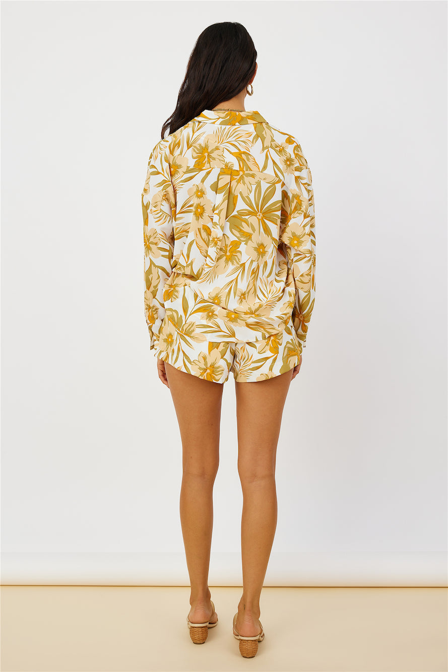 Summer Sweethearts Shirt Yellow-Seaa Fashion