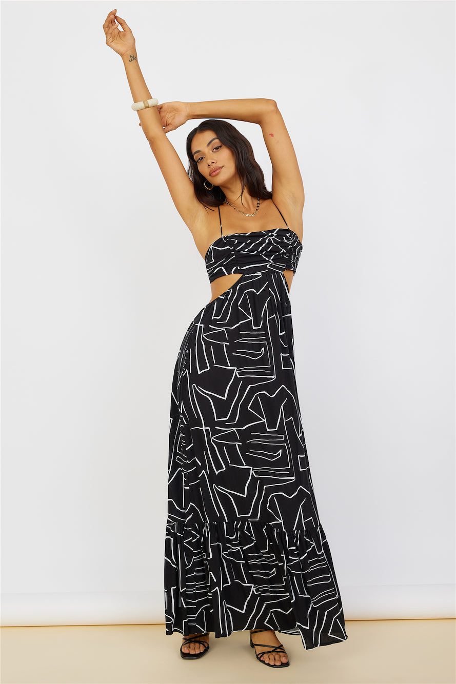Times Have Changed Maxi Dress Black-Seaa Fashion