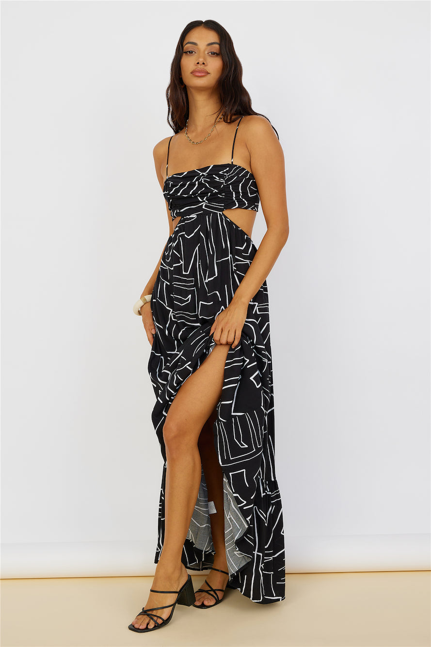 Times Have Changed Maxi Dress Black-Seaa Fashion