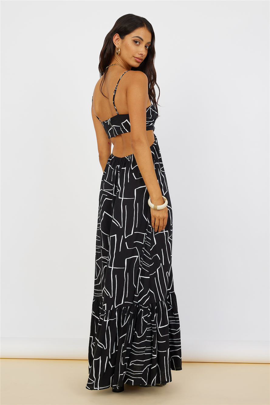 Times Have Changed Maxi Dress Black-Seaa Fashion