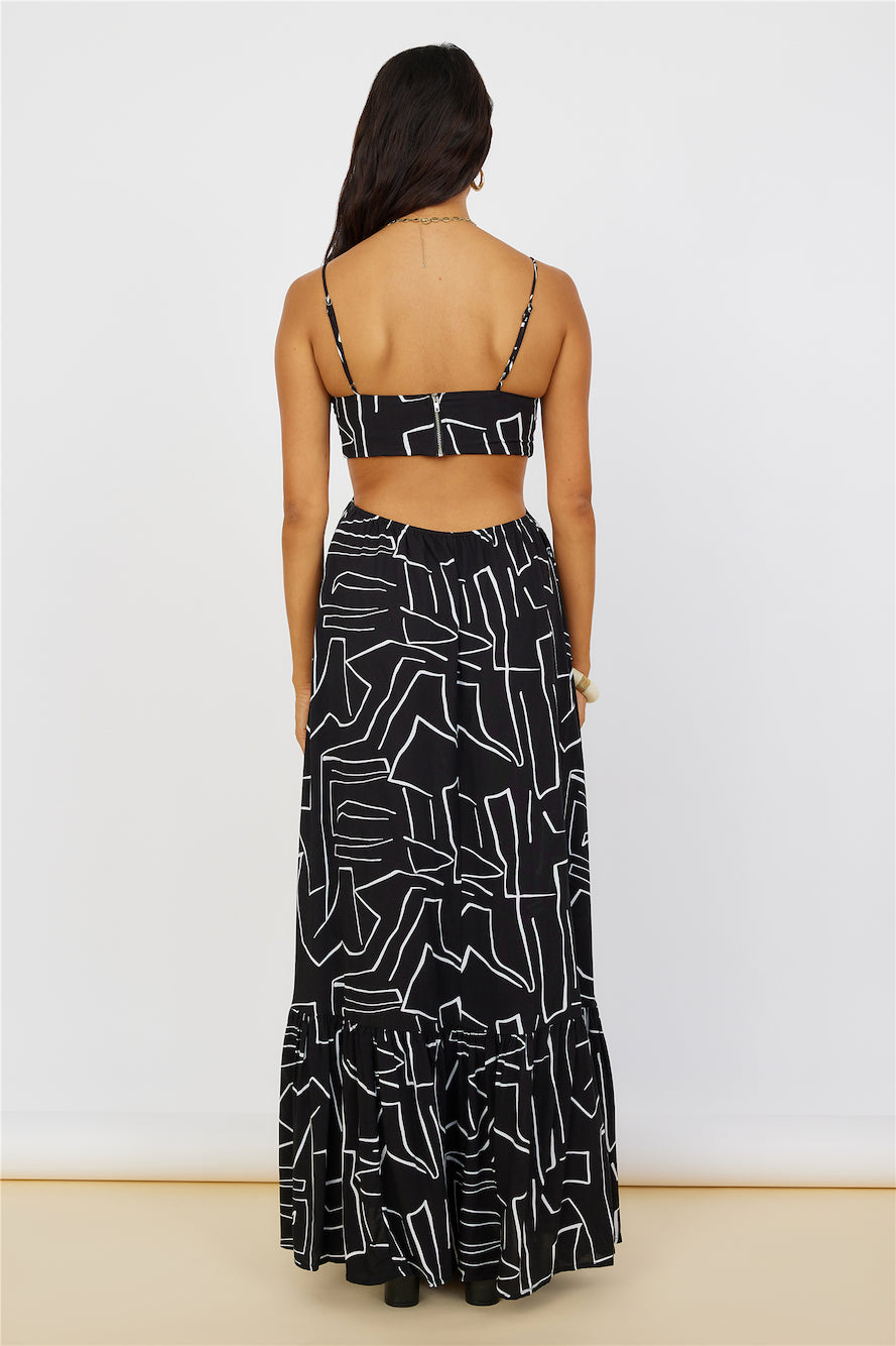 Times Have Changed Maxi Dress Black-Seaa Fashion