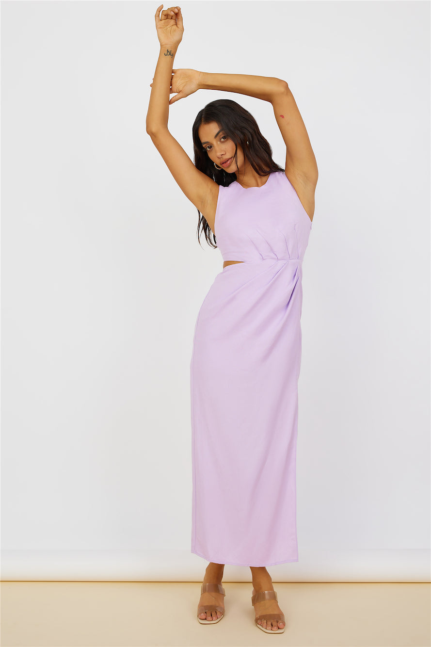 Tell The Truth Midi Dress Purple-Seaa Fashion