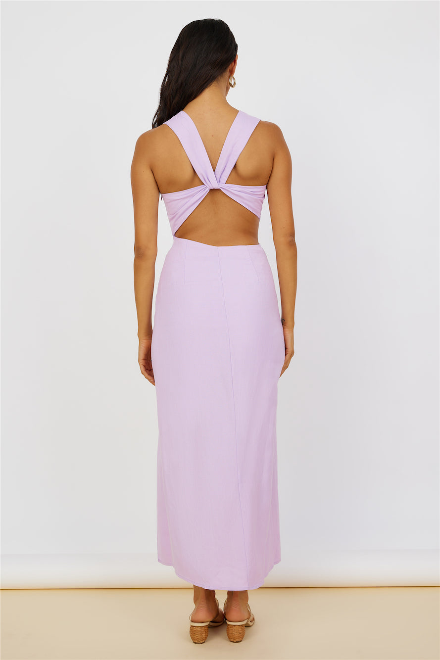 Tell The Truth Midi Dress Purple-Seaa Fashion