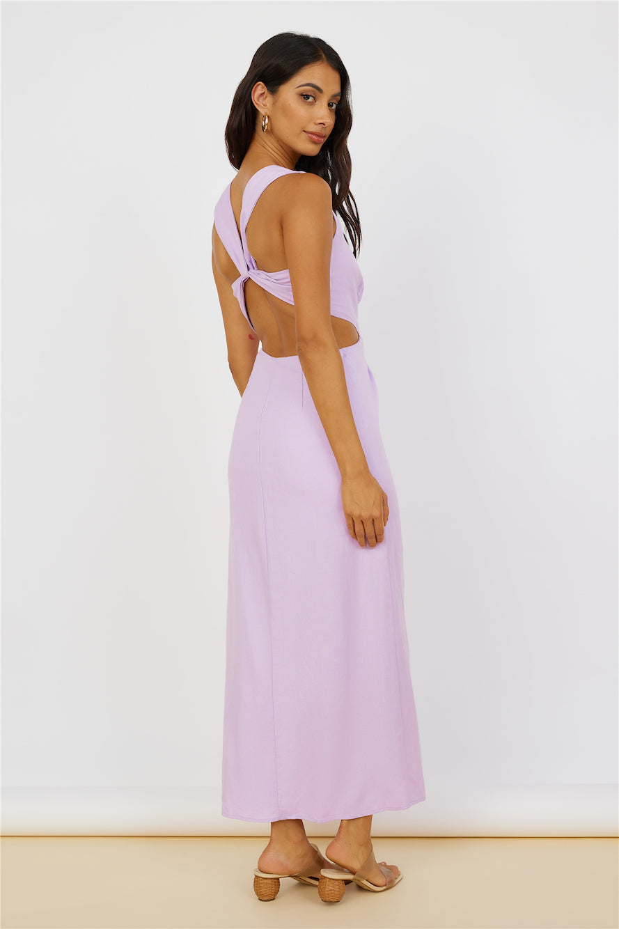 Tell The Truth Midi Dress Purple-Seaa Fashion