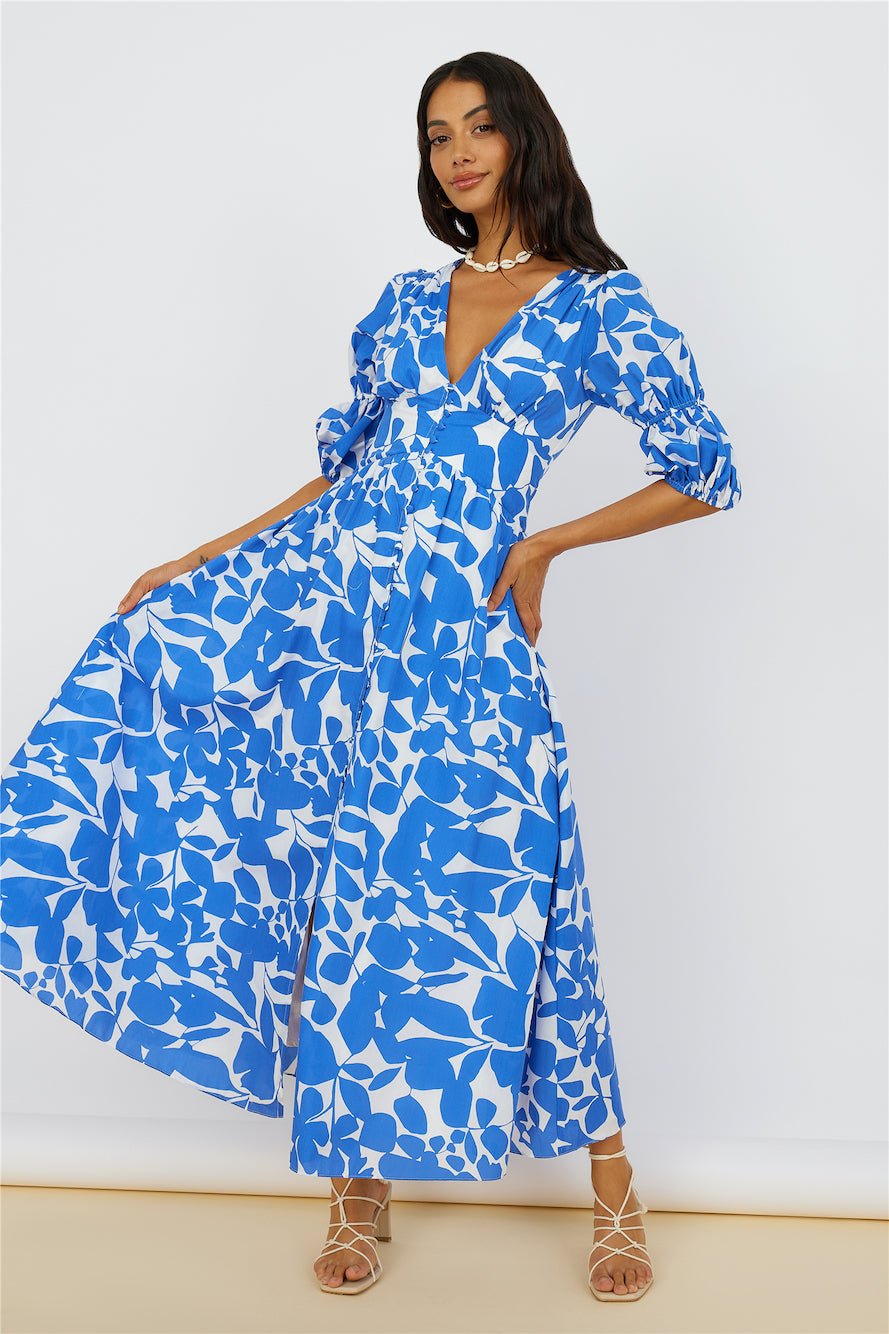 In The Cosmos Maxi Dress Blue-Seaa Fashion