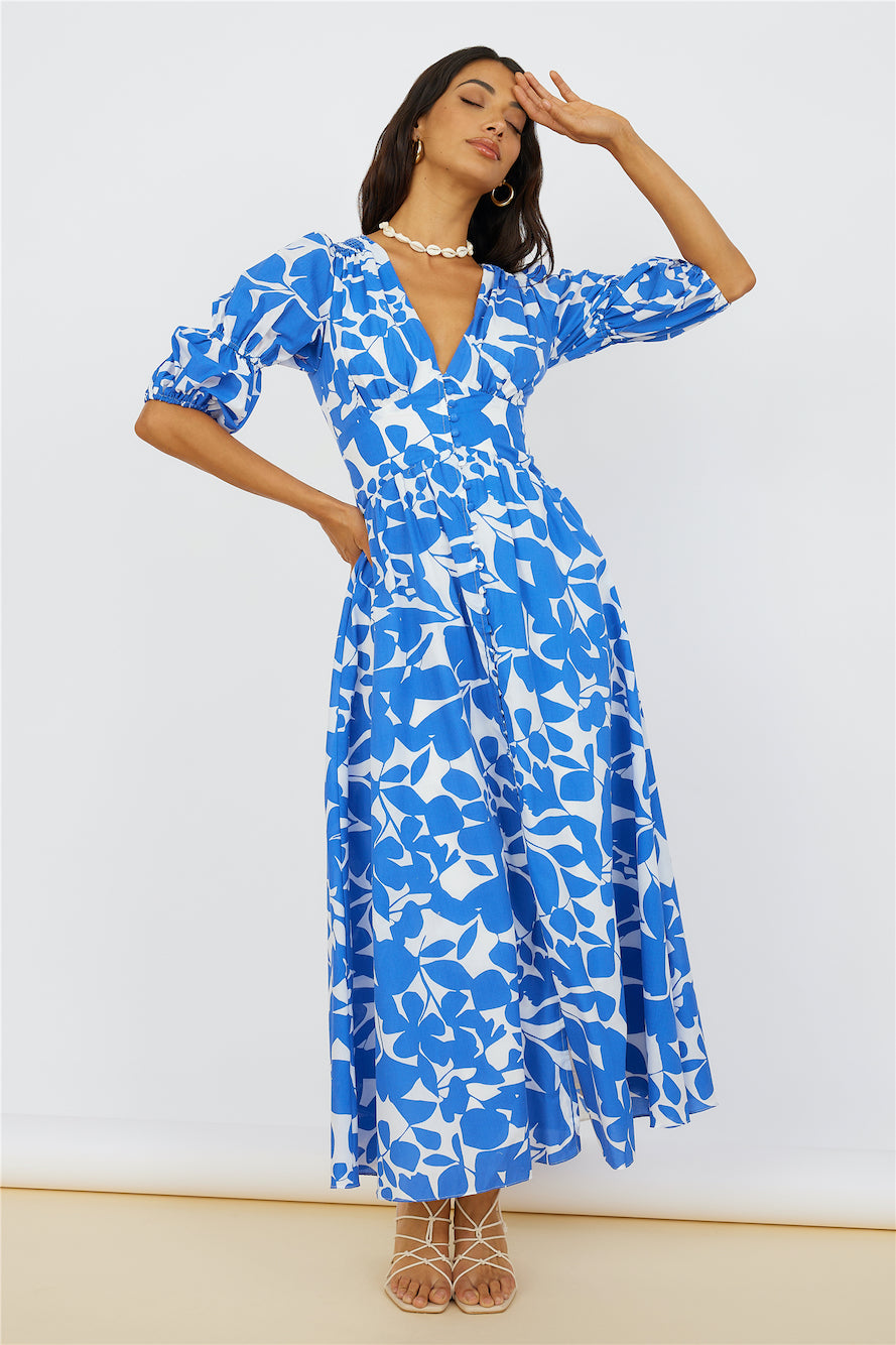 In The Cosmos Maxi Dress Blue-Seaa Fashion