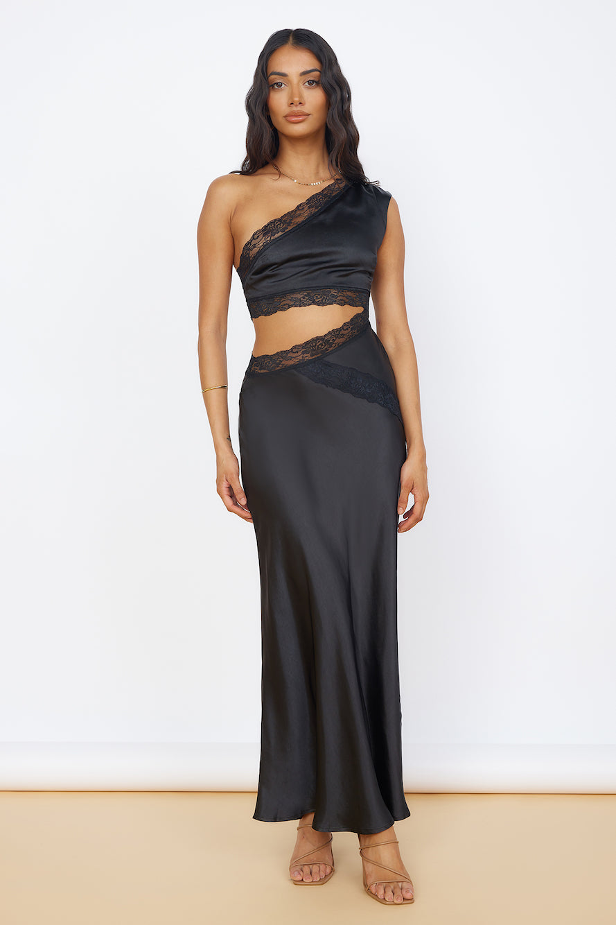 Limitless Love Satin Maxi Dress Black-Seaa Fashion