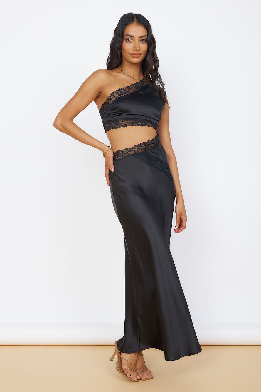 Limitless Love Satin Maxi Dress Black-Seaa Fashion