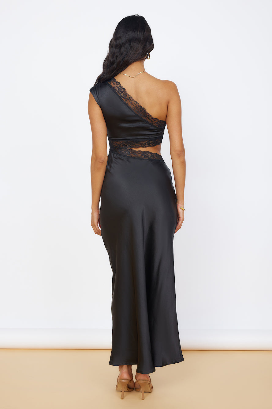 Limitless Love Satin Maxi Dress Black-Seaa Fashion