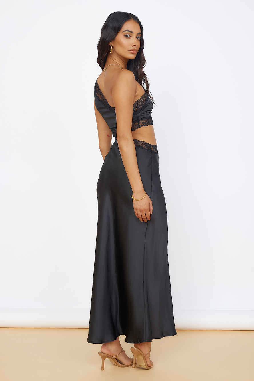 Limitless Love Satin Maxi Dress Black-Seaa Fashion