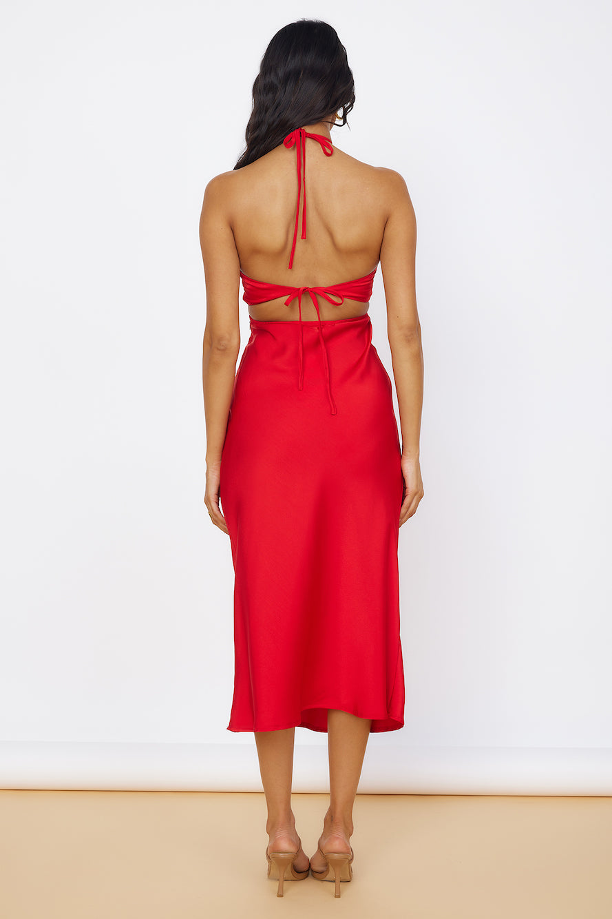 Summer Joy Midi Dress Red-Seaa Fashion