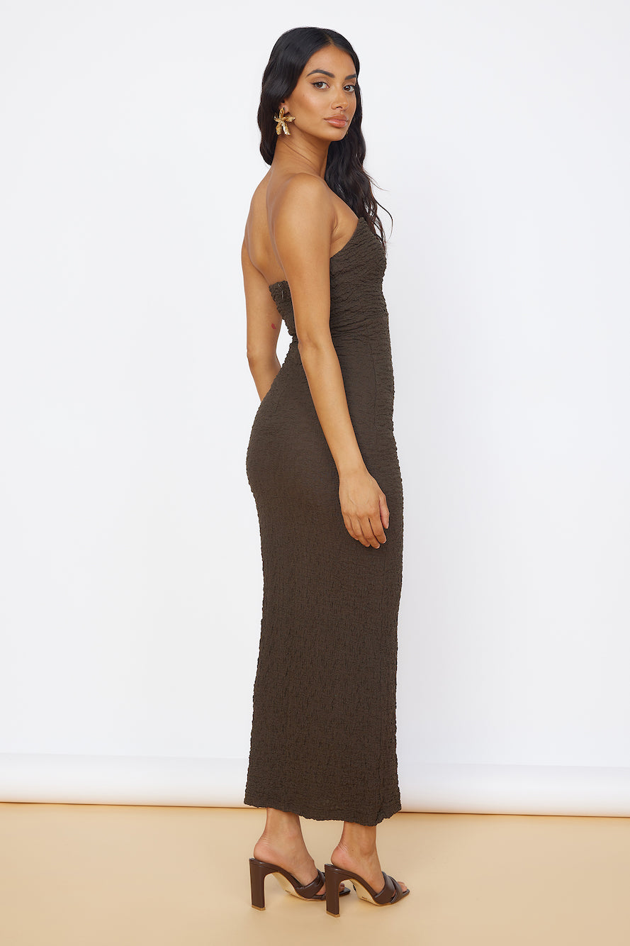 Timeless Treasures Maxi Dress Brown-Seaa Fashion