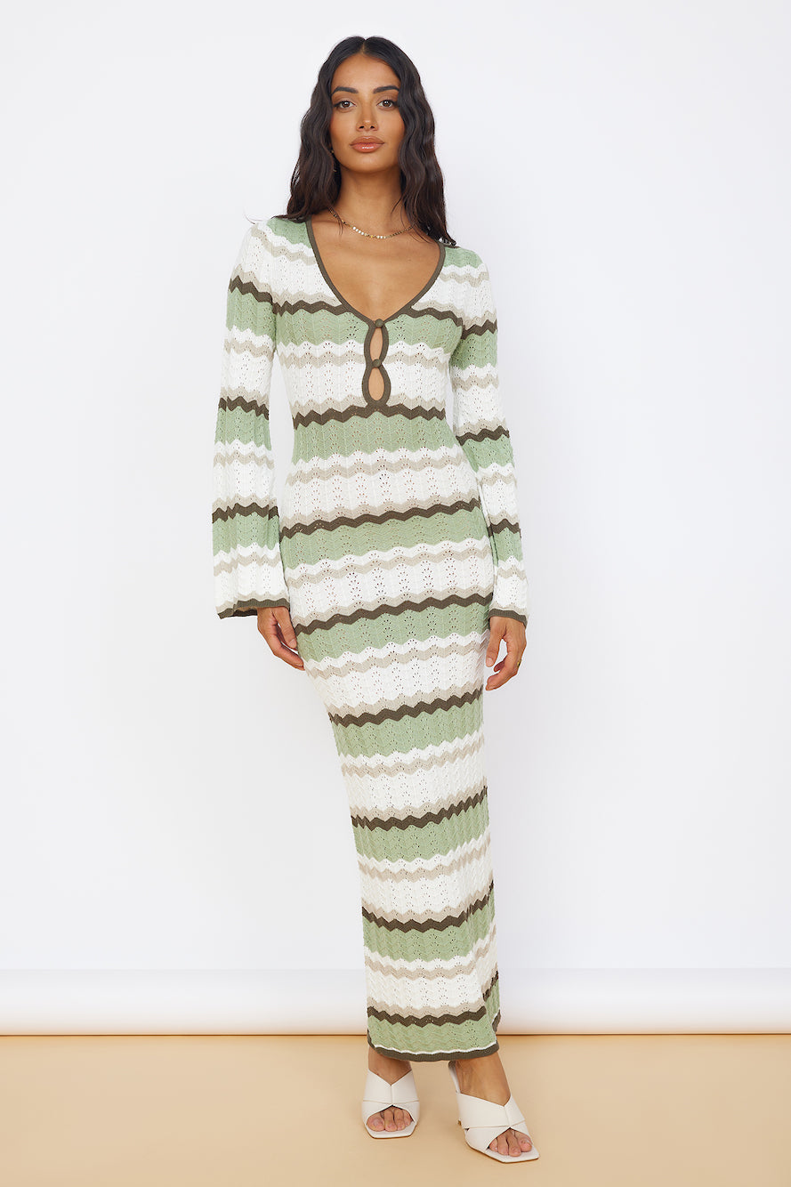 SEVEN WONDERS Caprice Maxi Dress Green-Seaa Fashion