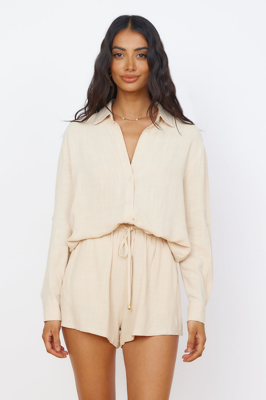 SEVEN WONDERS Kiana Shirt Sand-Seaa Fashion