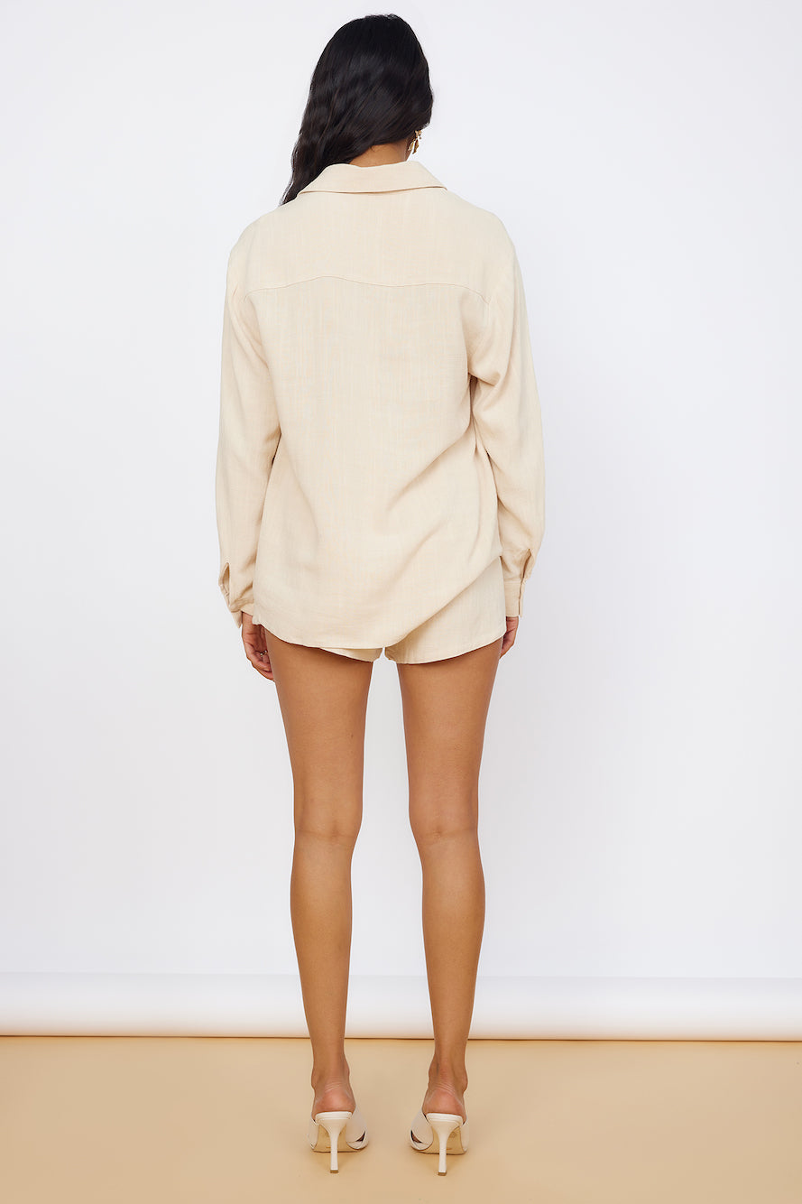 SEVEN WONDERS Kiana Shirt Sand-Seaa Fashion