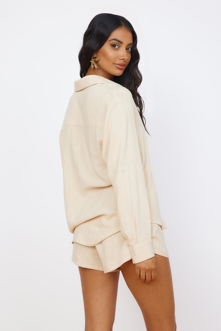 SEVEN WONDERS Kiana Shirt Sand-Seaa Fashion
