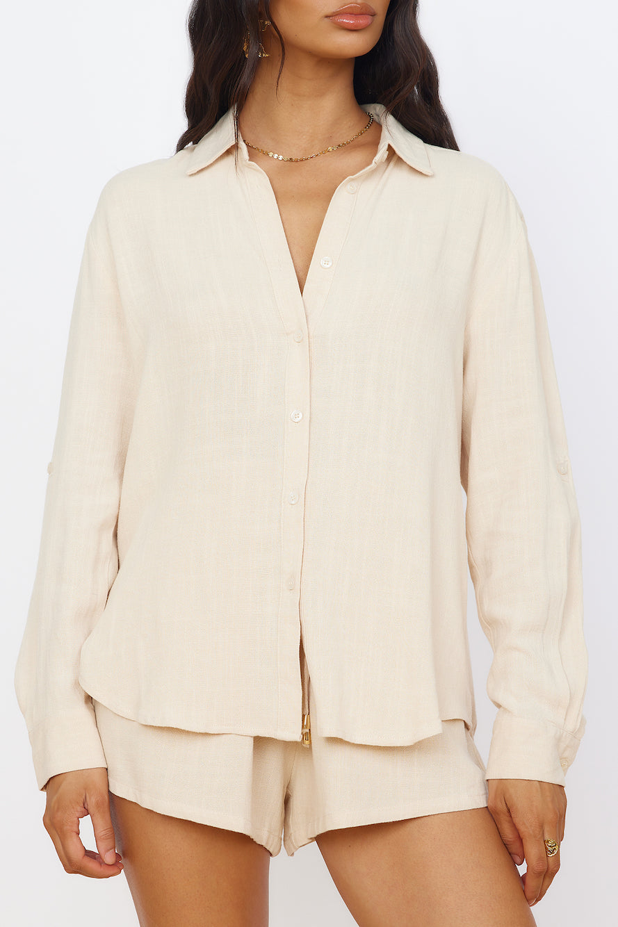 SEVEN WONDERS Kiana Shirt Sand-Seaa Fashion