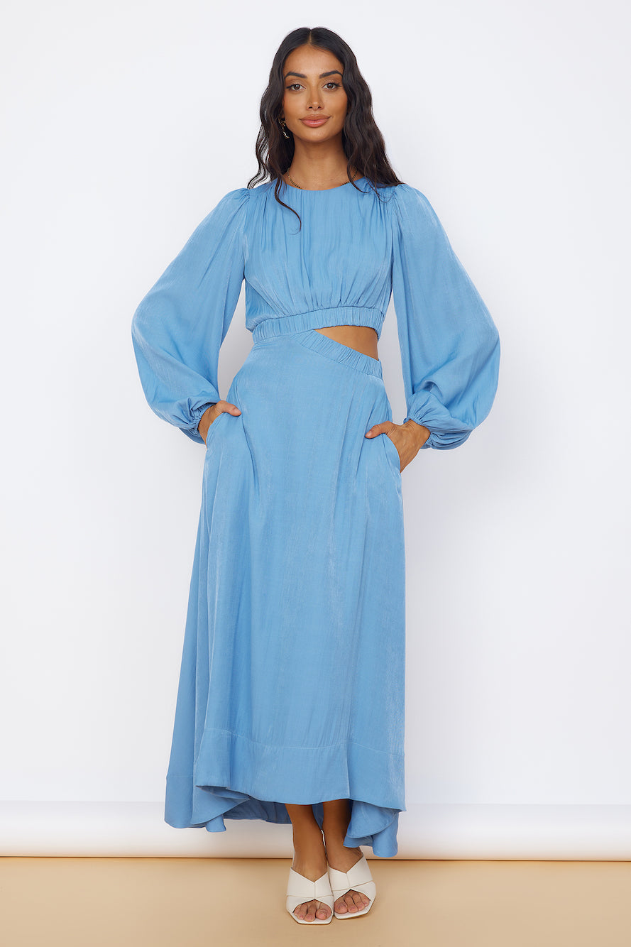 Up All Night Maxi Dress Blue-Seaa Fashion