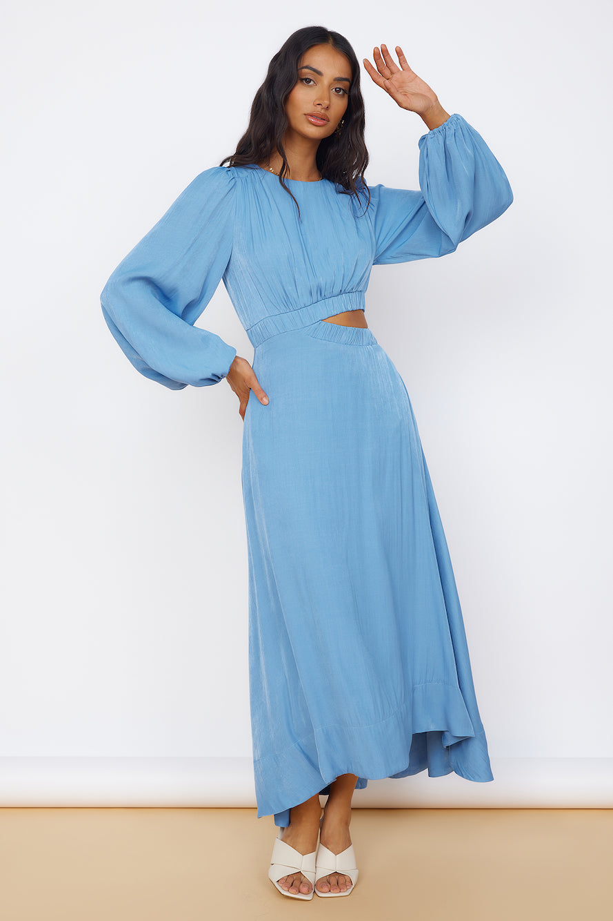 Up All Night Maxi Dress Blue-Seaa Fashion