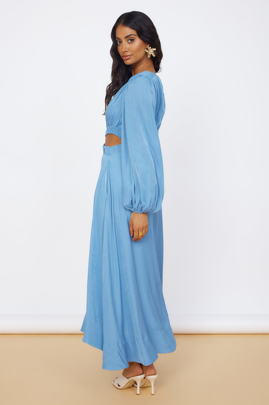 Up All Night Maxi Dress Blue-Seaa Fashion