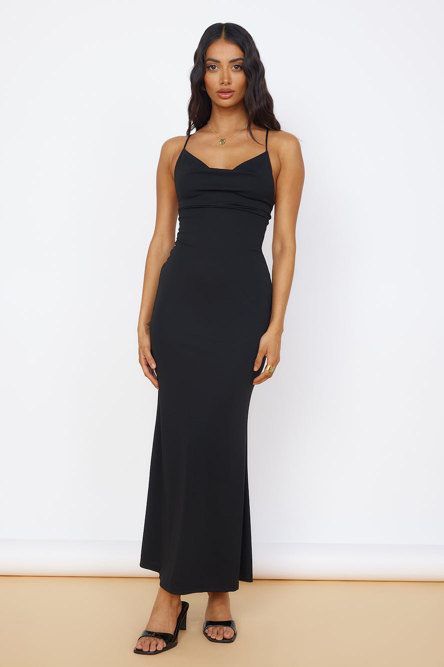 Pure Delight Maxi Dress Black-Seaa Fashion