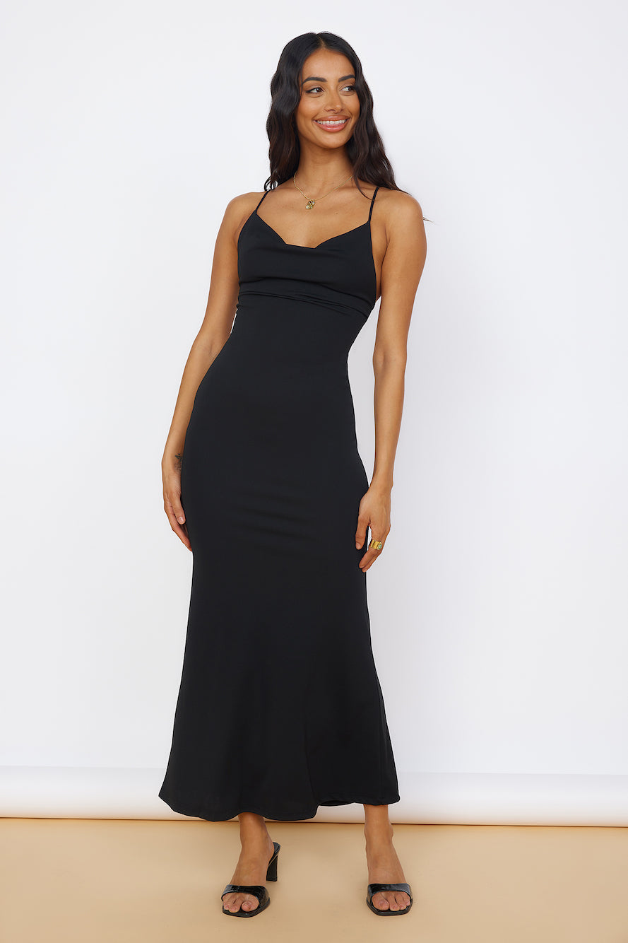 Pure Delight Maxi Dress Black-Seaa Fashion