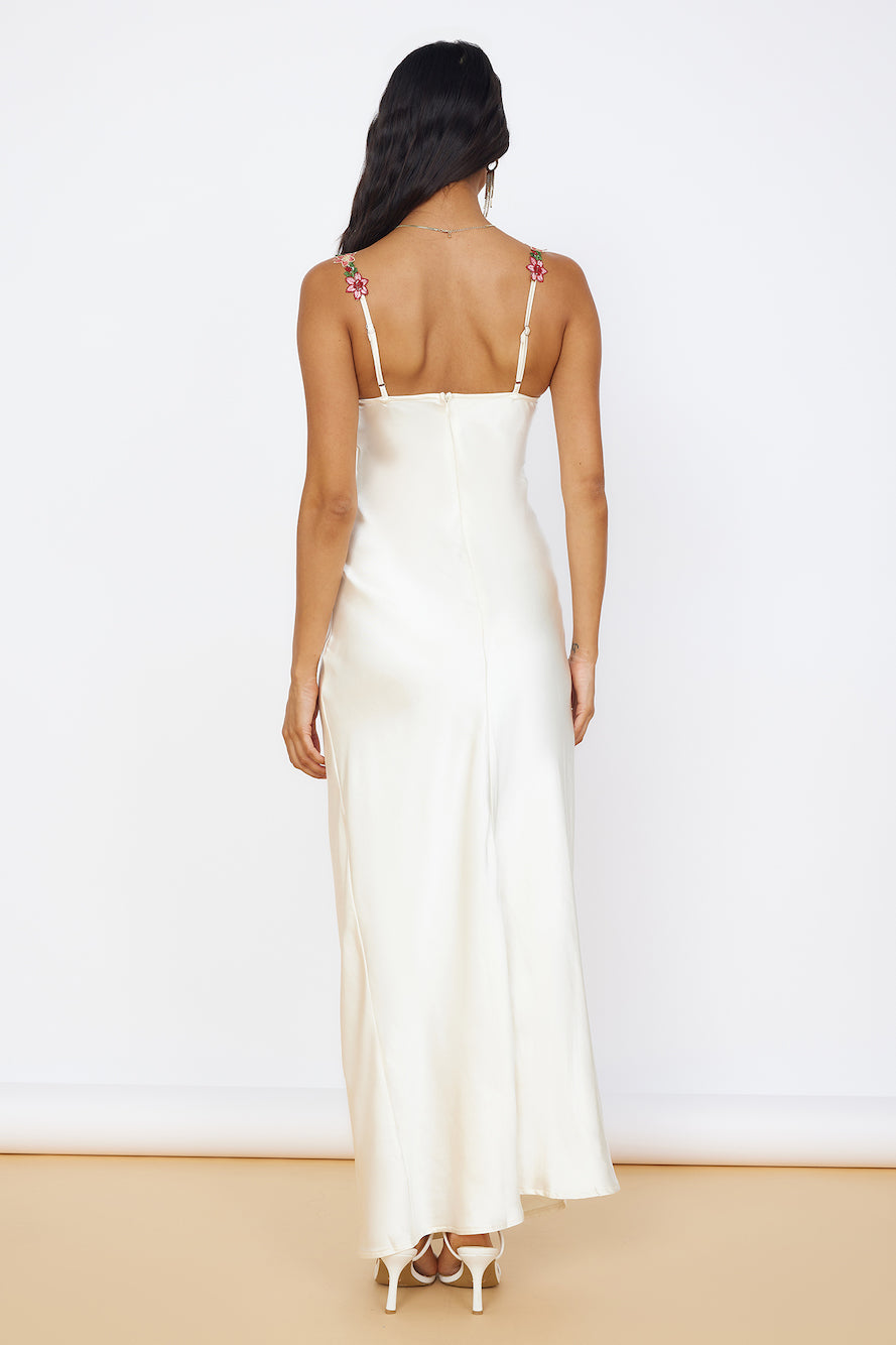 Magnetic Forces Maxi Dress White-Seaa Fashion