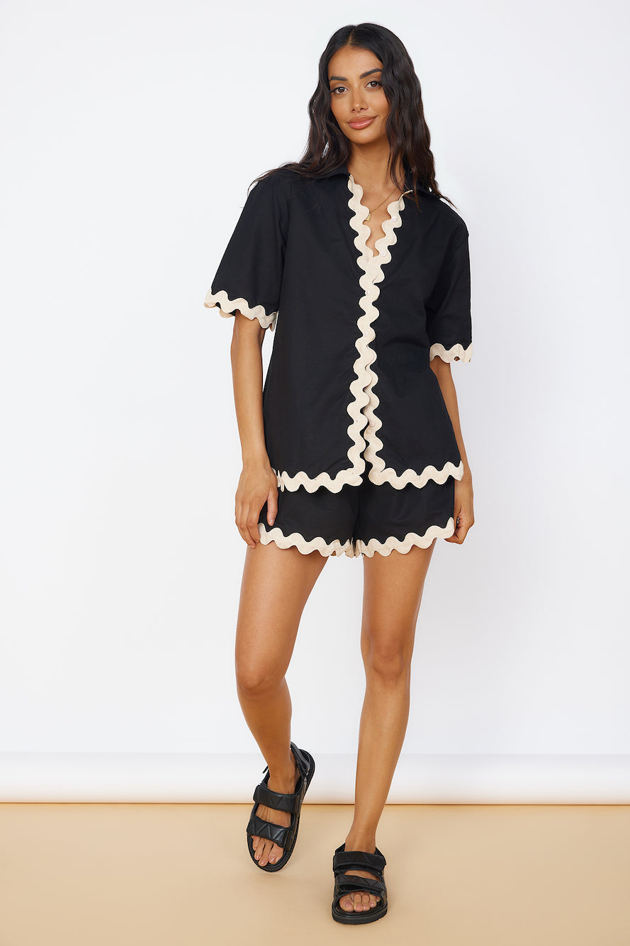 SEVEN WONDERS Harry Shirt Black-Seaa Fashion