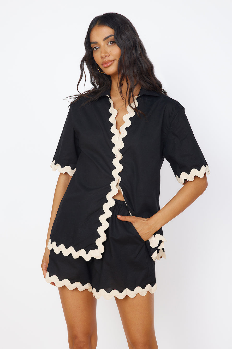 SEVEN WONDERS Harry Shirt Black-Seaa Fashion