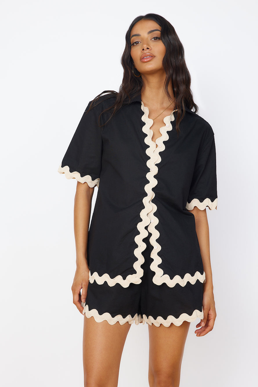 SEVEN WONDERS Harry Shirt Black-Seaa Fashion