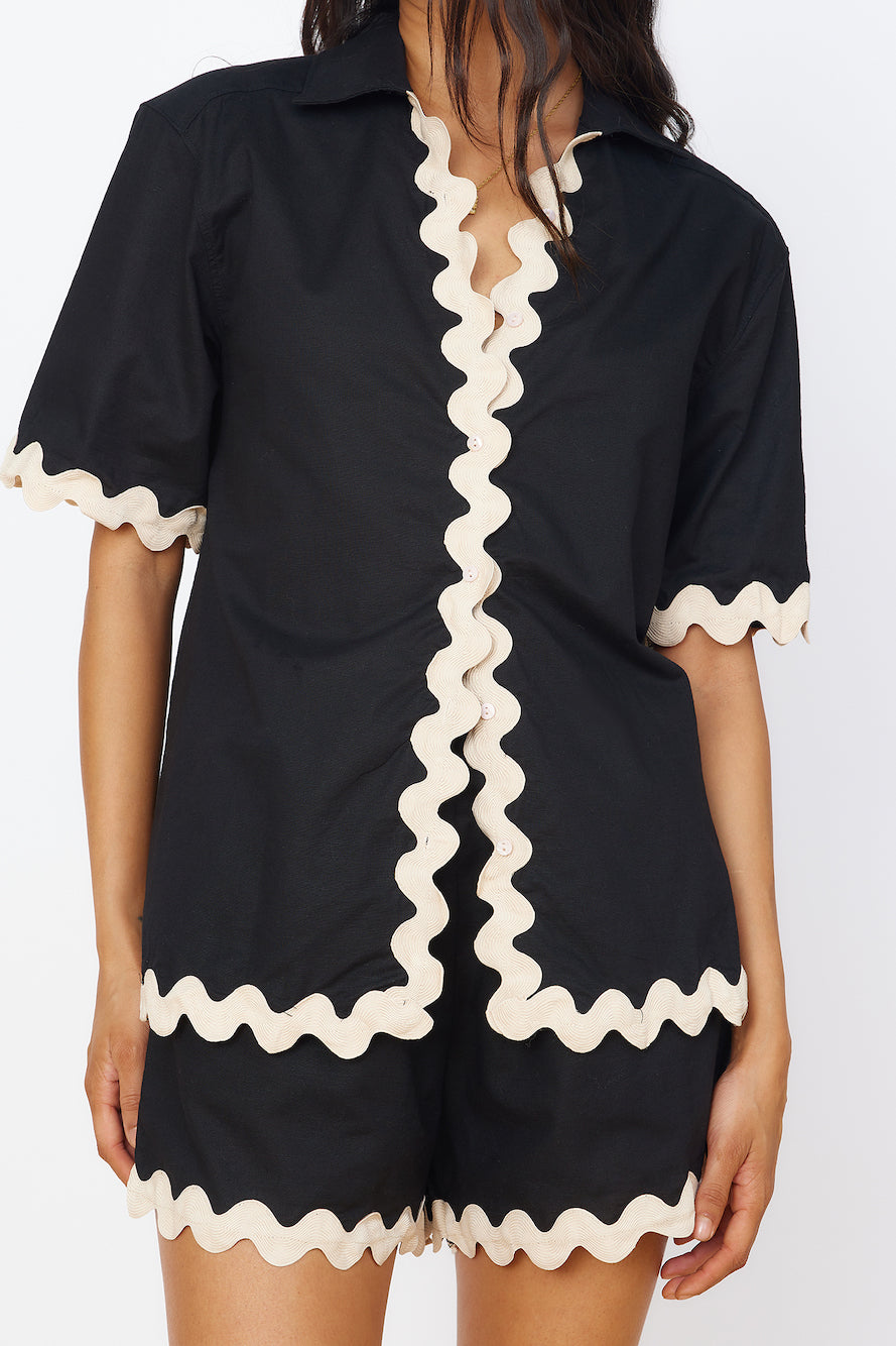 SEVEN WONDERS Harry Shirt Black-Seaa Fashion